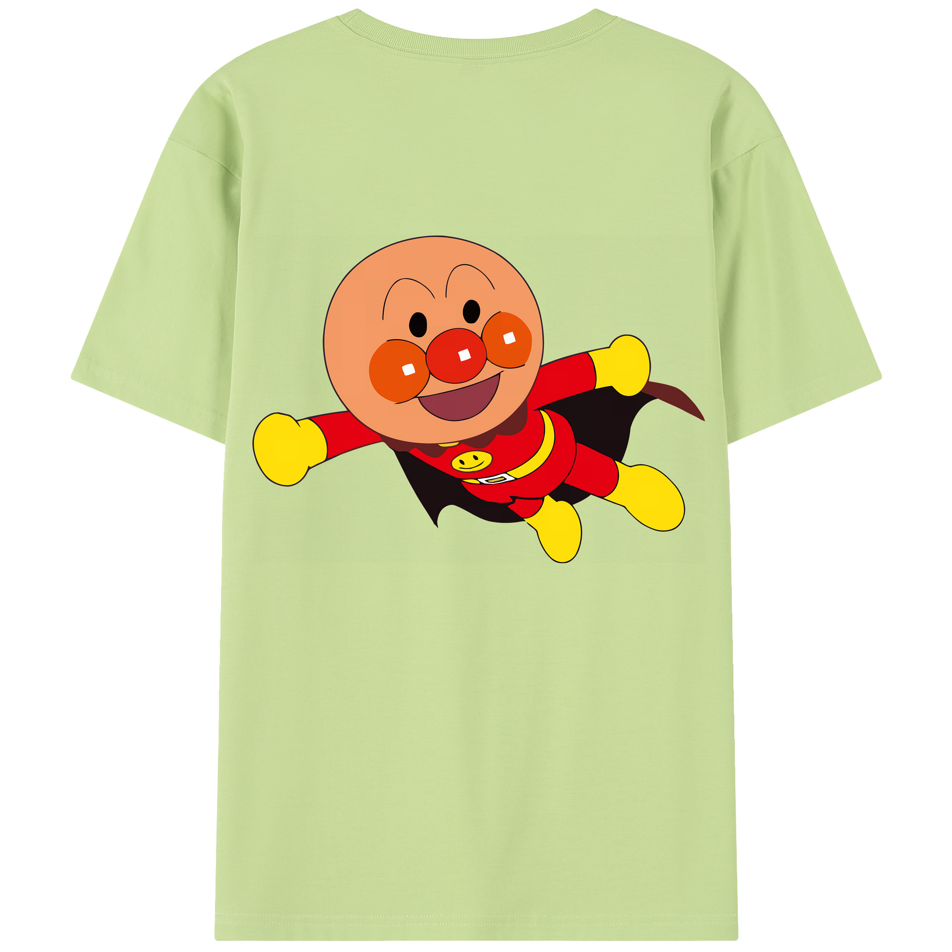（画像用） アンパンマン Anpanman 綿100％半袖Tシャツ（背面プリント）